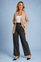 Blazer aderente con colletto
