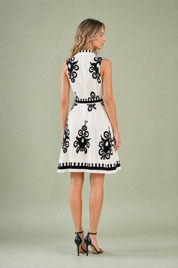 Robe col chemise ceinturée | Vue de dos | Lounelle Paris