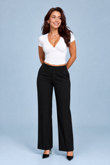 Crop top con scollo a V incrociato