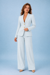 Completo blazer pantaloni larghi