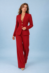 Completo blazer pantaloni larghi