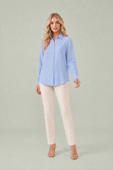 Camicia fluida con colletto classico