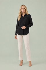 Camicia fluida con colletto classico