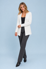 Blazer midi con scollo a V