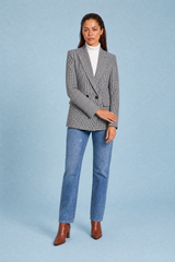Blazer slim a quadretti pied-de-poule