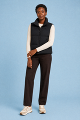Gilet imbottito corto con collo alto