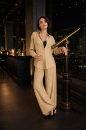 Ensemble ample motif jacquard | Deuxième photo lifestyle | Lounelle Paris