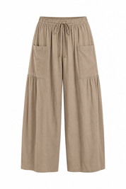 Pantalon large taille haute plissé | Lounelle Paris