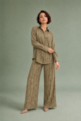 Ensemble ampio motivo jacquard
