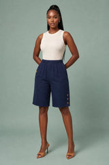 Bermuda dritto a vita alta