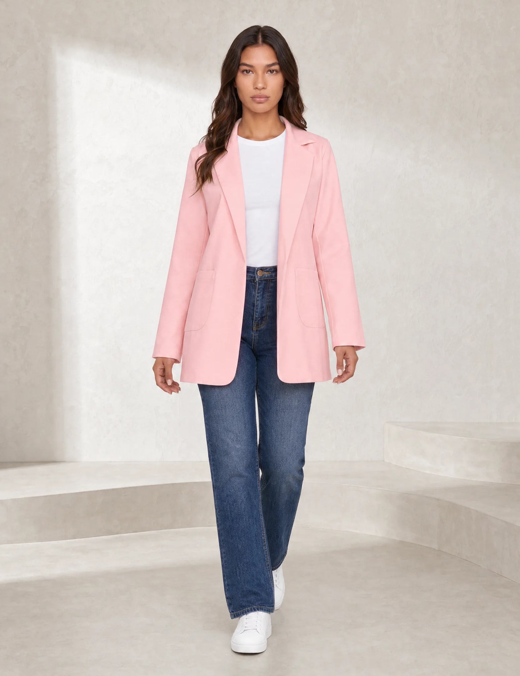 Blazer ajusté à col tailleur | Lounelle Paris