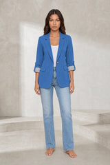 Blazer aderente maniche tre quarti