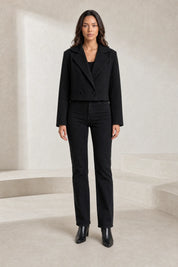 Blazer court ample à double boutonnage | Lounelle Paris