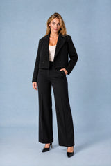 Blazer ampio corto a doppio petto