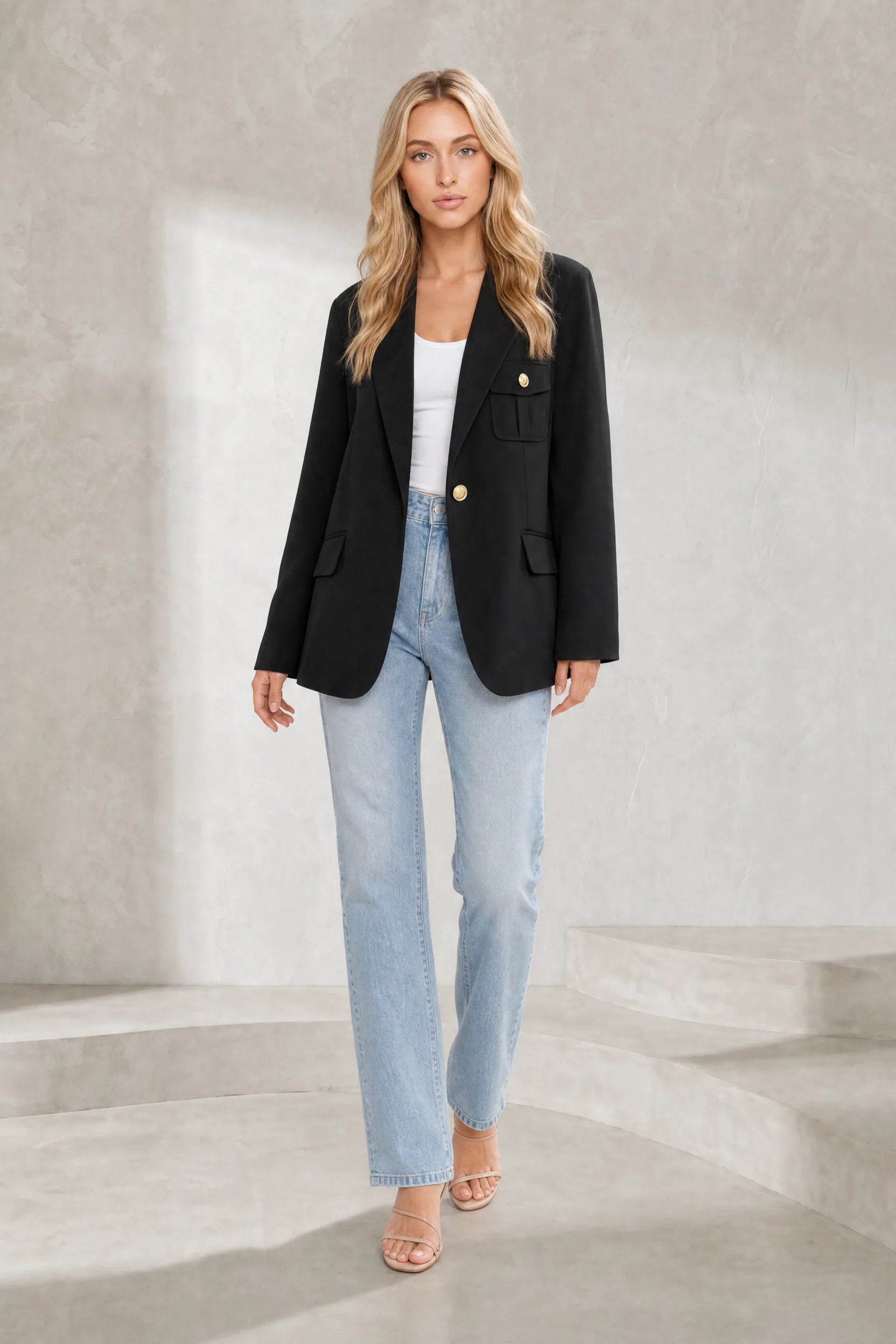 Blazer oversize double boutonné | Lounelle Paris