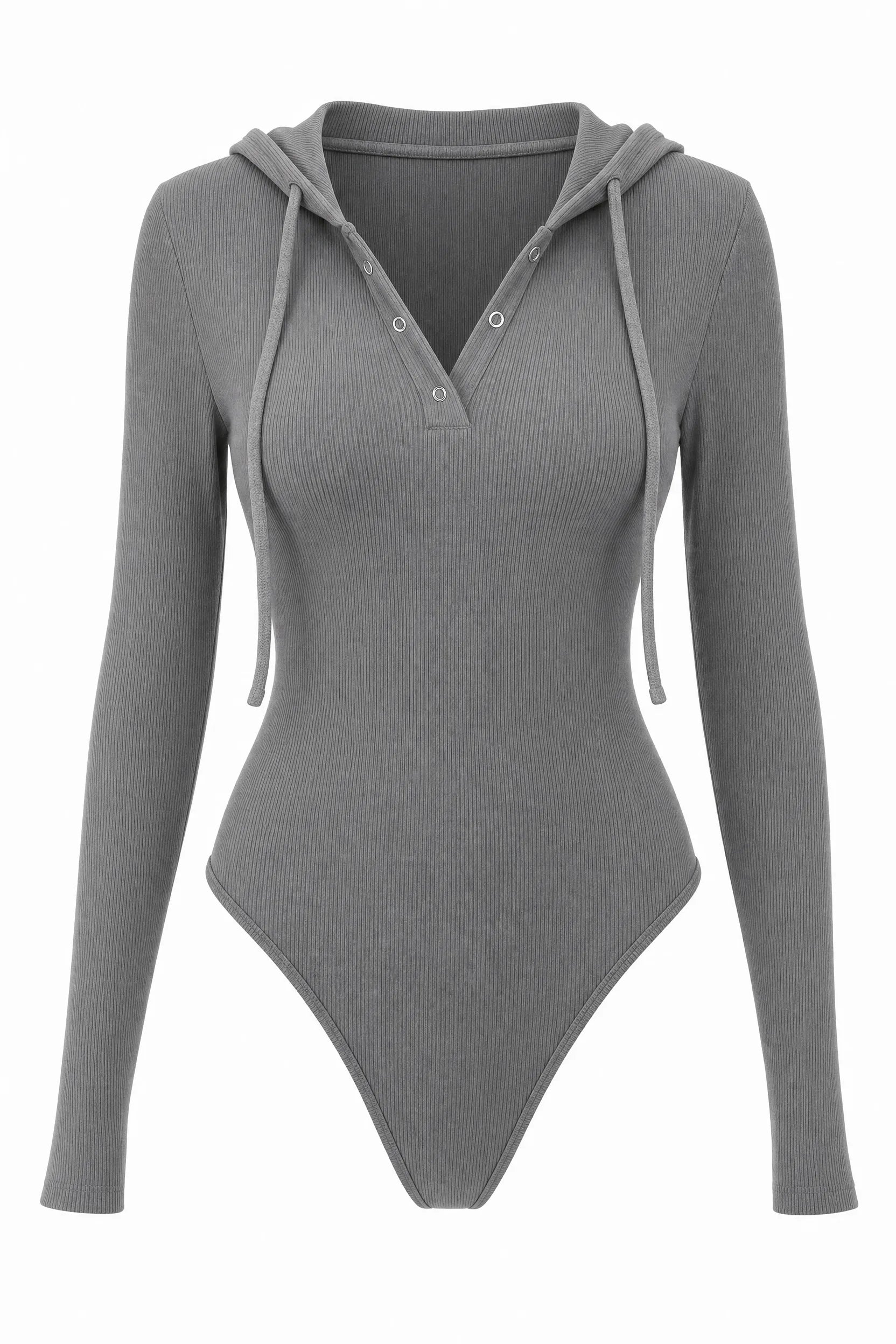 Body à capuche en maille côtelée | Lounelle Paris