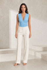 Body in pizzo scollo a V