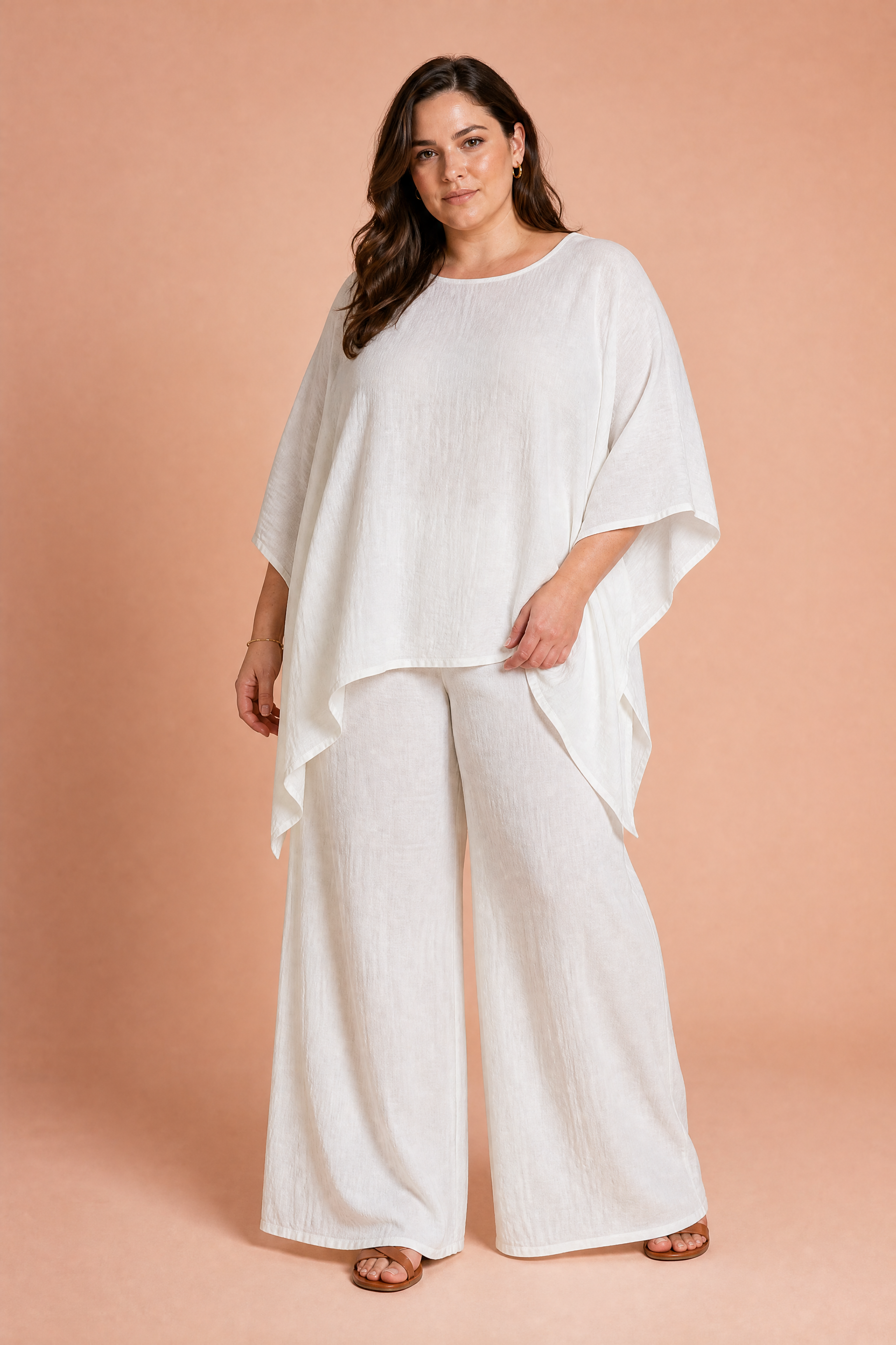 Ensemble ample encolure bateau | Porté sur une silhouette plus ronde | Lounelle Paris