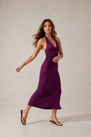 Ensemble jupe col halter | Vue en mouvement | Lounelle Paris