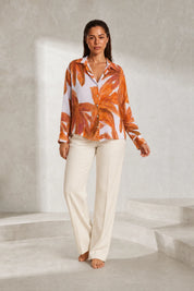Chemise ample à imprimé floral | Lounelle Paris