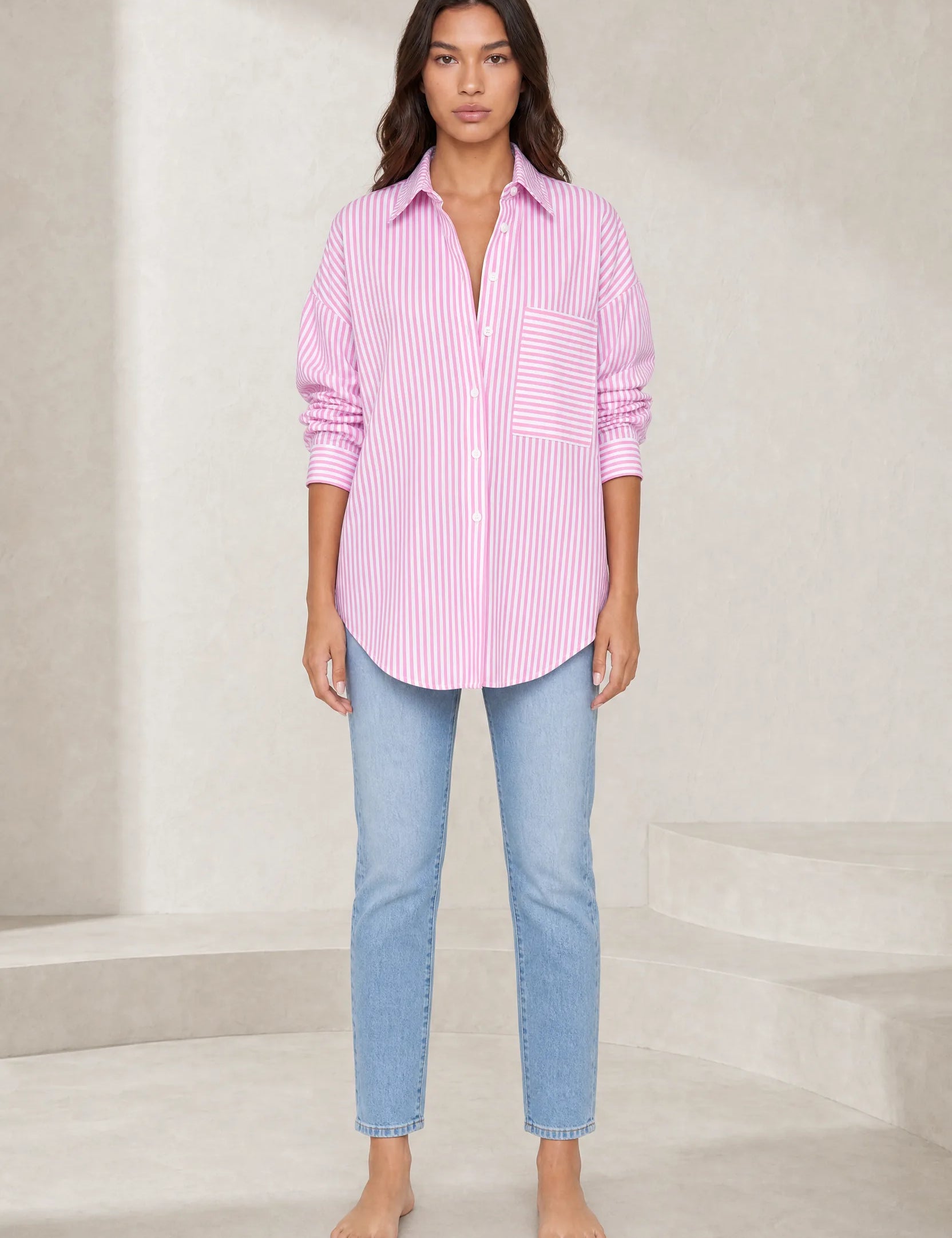 Chemise ample à rayures | Lounelle Paris