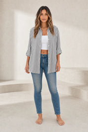 Chemise fluide à rayures verticales | Lounelle Paris