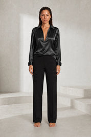 Chemise fluide col V | Lounelle Paris