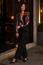 Chemise imprimée effet portefeuille | Deuxième photo lifestyle | Lounelle Paris