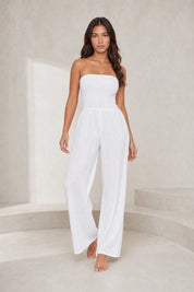 Combinaison bandeau jambes larges | Lounelle Paris