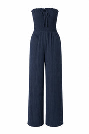 Combinaison bleu marine bandeau noué | Lounelle Paris