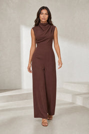 Combinaison fluide col drapé | Lounelle Paris
