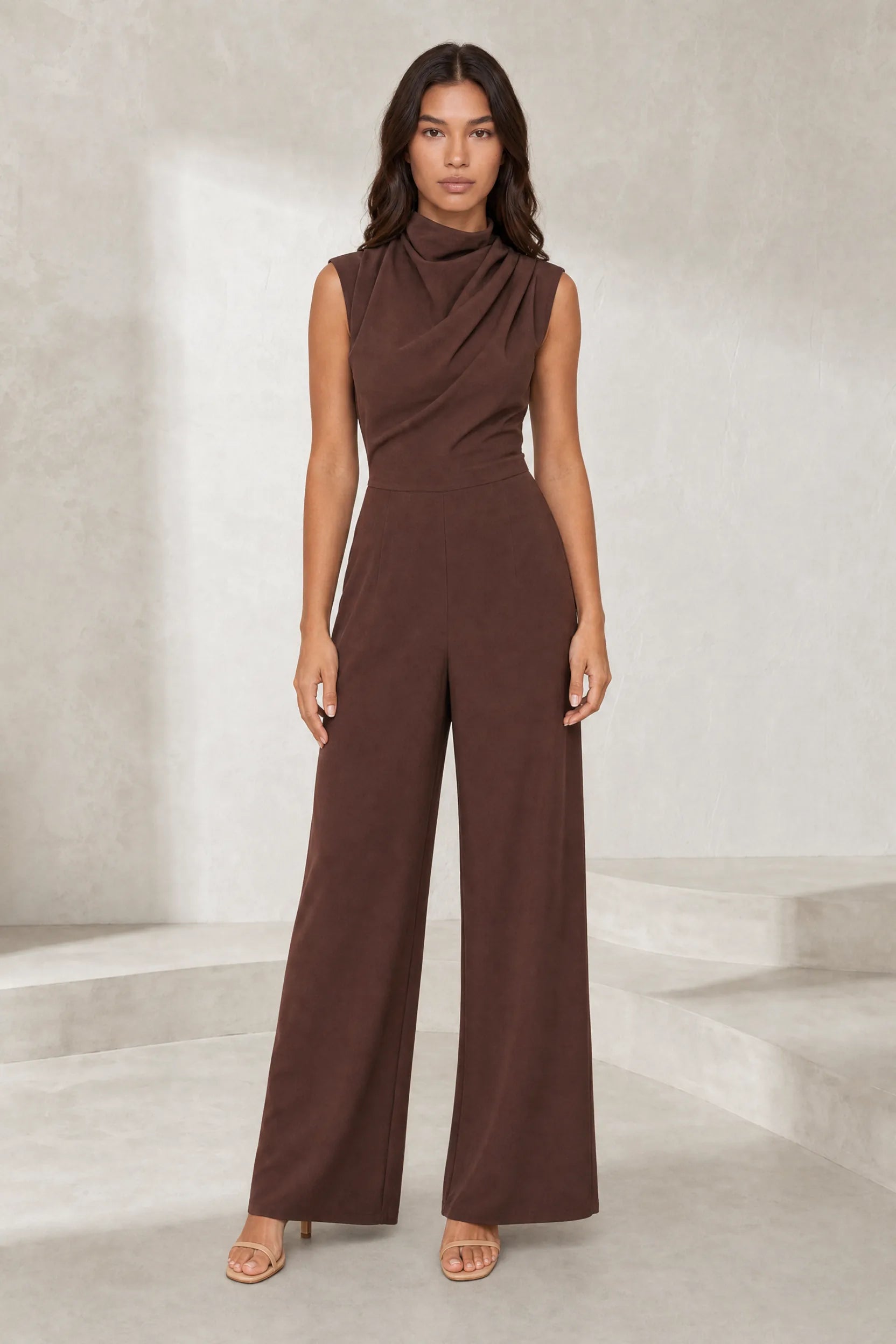 Combinaison fluide col drapé | Lounelle Paris