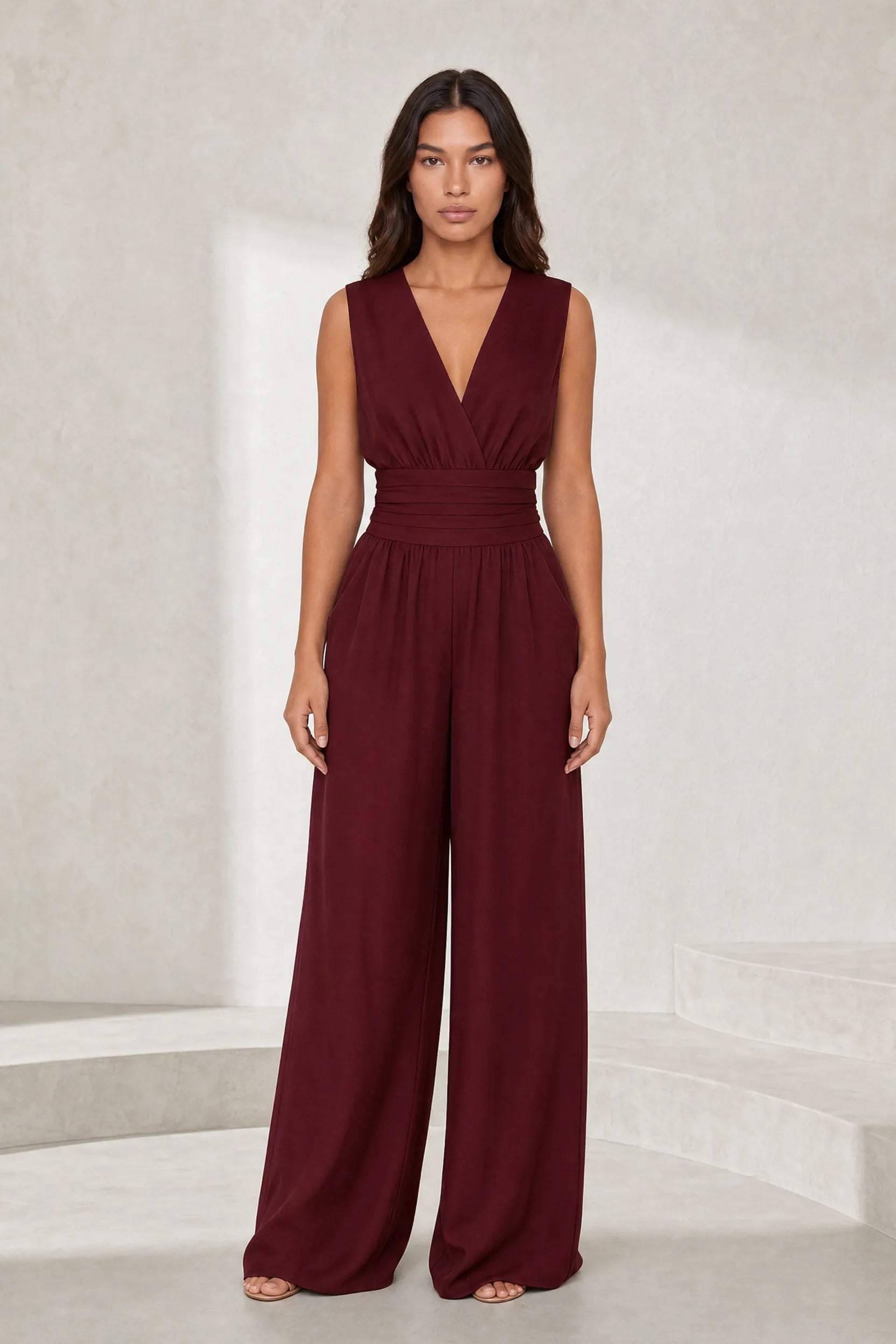 Combinaison fluide col V | Lounelle Paris