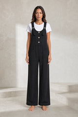 Combinaison noire encolure carrée