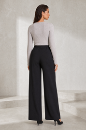 Pantalon large taille haute fluide | Lounelle Paris