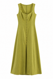 Robe midi à encolure carrée | Lounelle Paris