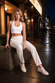 Brassière moulante dos nu | Variante Blanc - Lifestyle | Lounelle Paris