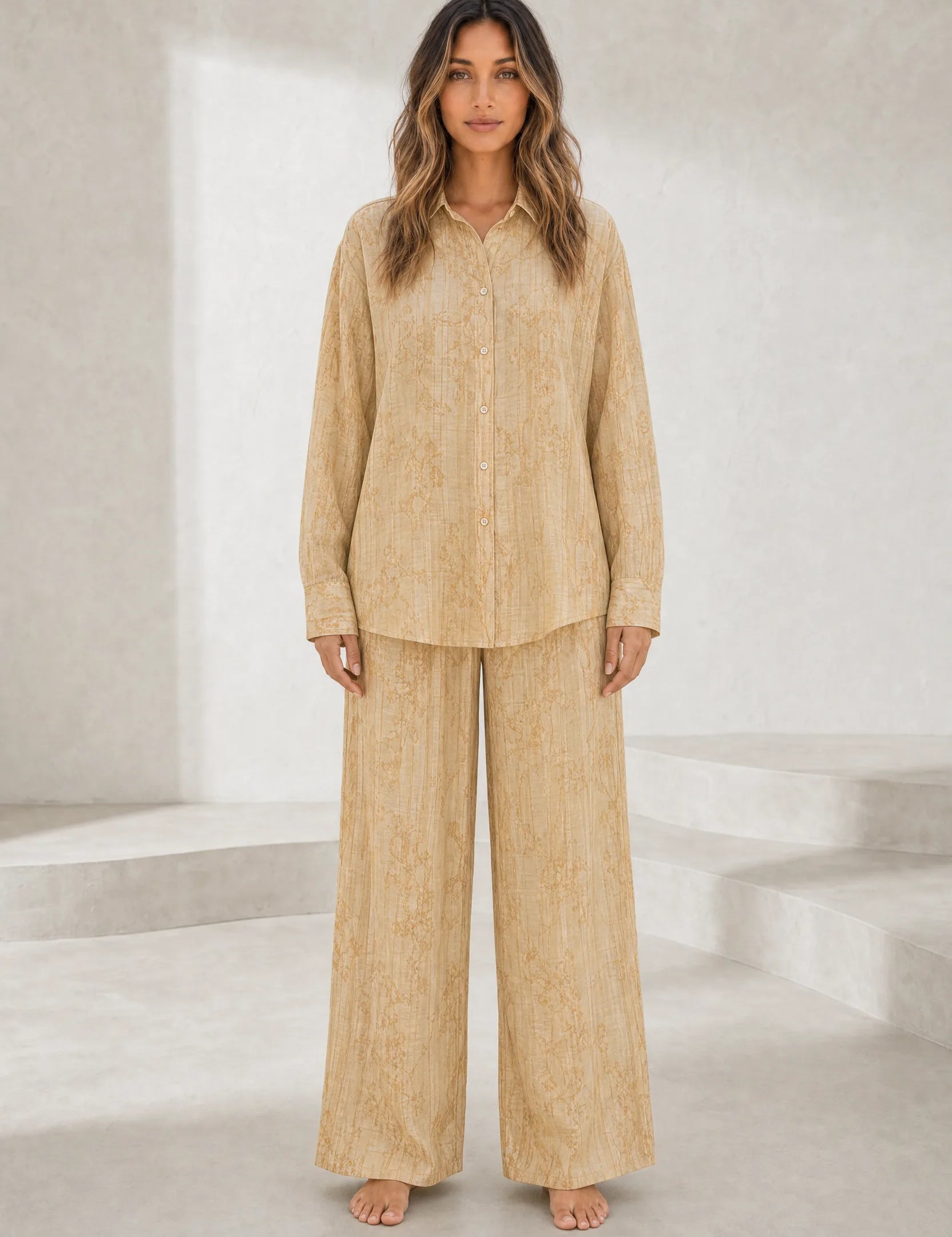 Ensemble ample motif jacquard | Lounelle Paris