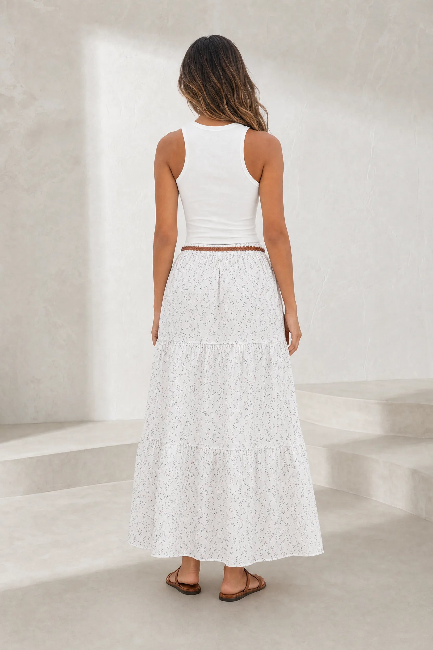 Ensemble blanc à imprimé floral | Lounelle Paris