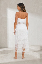 Ensemble blanc bandeau à franges | Lounelle Paris