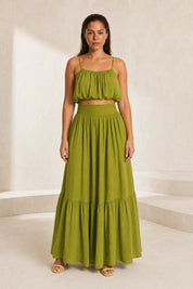 Ensemble jupe longue fines bretelles | Lounelle Paris
