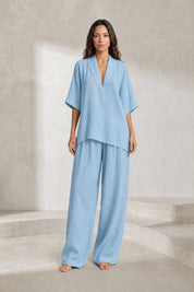 Ensemble pantalon ample col V | Lounelle Paris