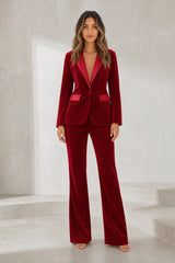 Ensemble velours revers satinés