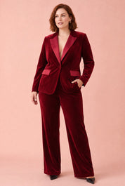 Ensemble velours revers satinés | Porté sur une autre silhouette | Lounelle Paris