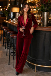 Ensemble velours revers satinés | Deuxième photo lifestyle | Lounelle Paris