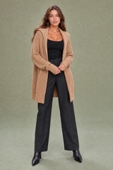 Gilet ampio con collo a scialle
