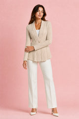 Gilet blazer texturato aderente