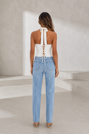 Crop top corset licou décolleté en cœur | Lounelle Paris