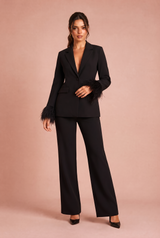 Tailleur maniche piuma