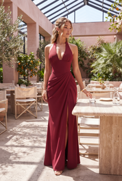 Robe longue col licou dos nu | Photo lifestyle | Lounelle Paris